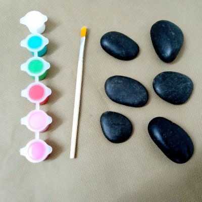 rock painting set, stone painting for kids